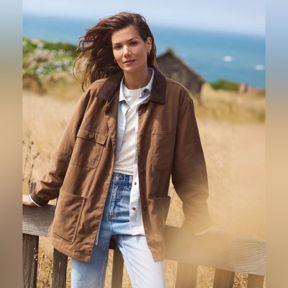 Marine Layer Riley Waxed Barn Jacket size medium sold out! - Picture 7 of 11